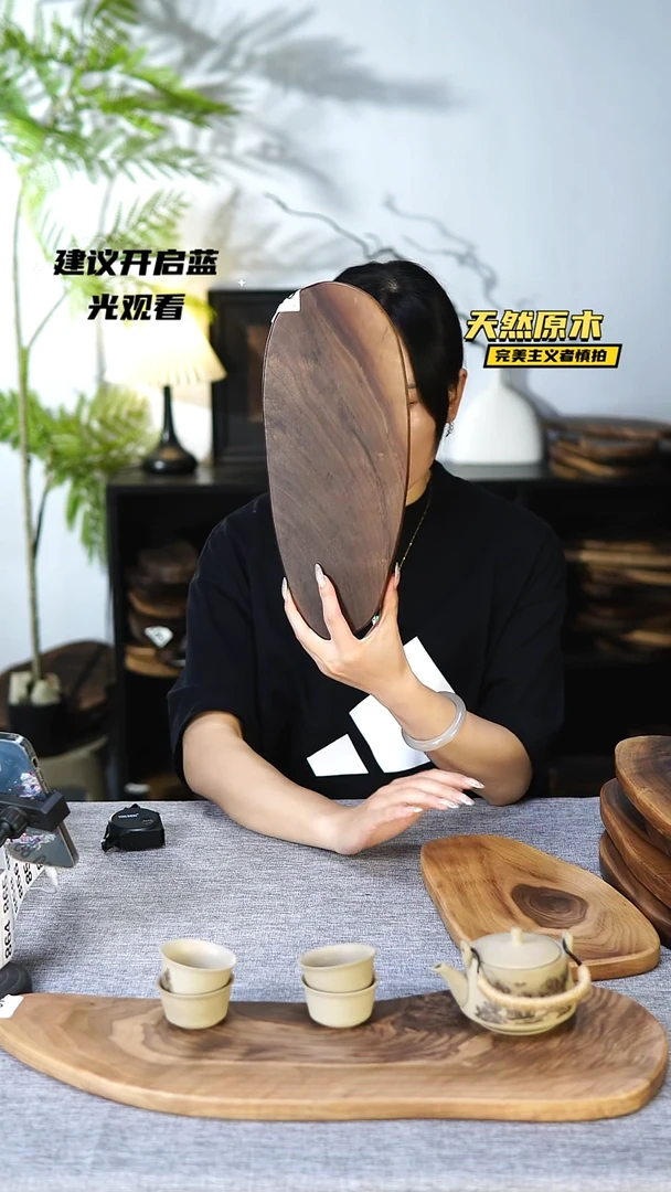 木北美黑胡桃原木.干裂疤结不属于商品质量问题完美主义者慎拍