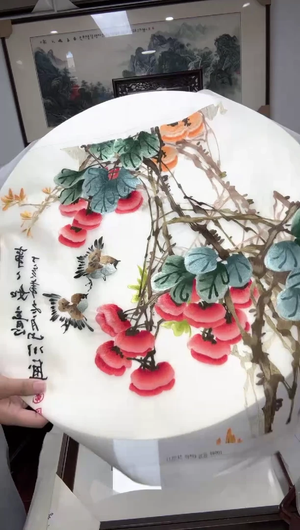 织绣纯手工苏绣挂画1