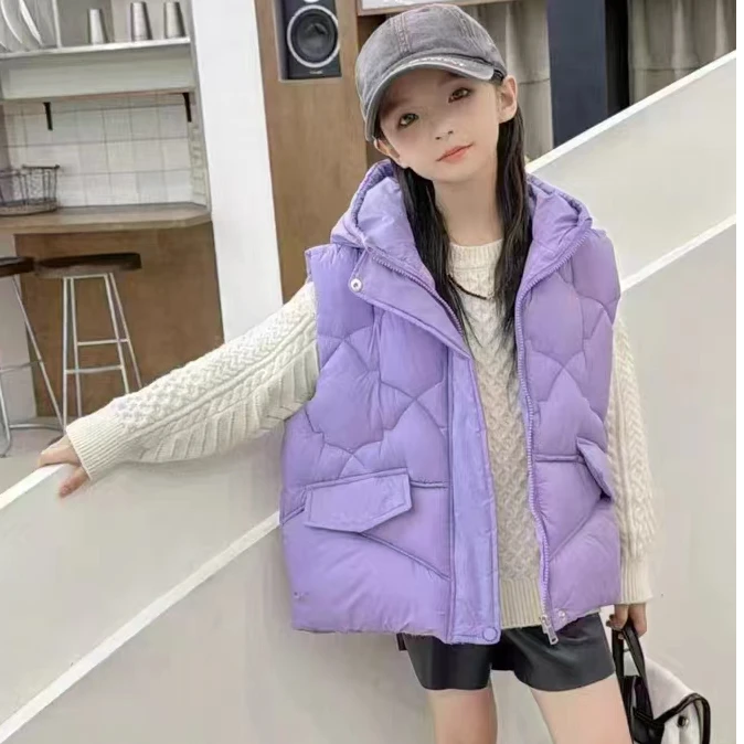 【460款】秋冬季新款洋气加厚儿童加棉加绒保暖款儿童马甲