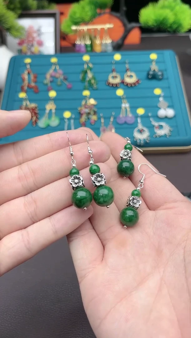 【闪购商品】玛瑙/玉髓耳钉银S925镶嵌4130000