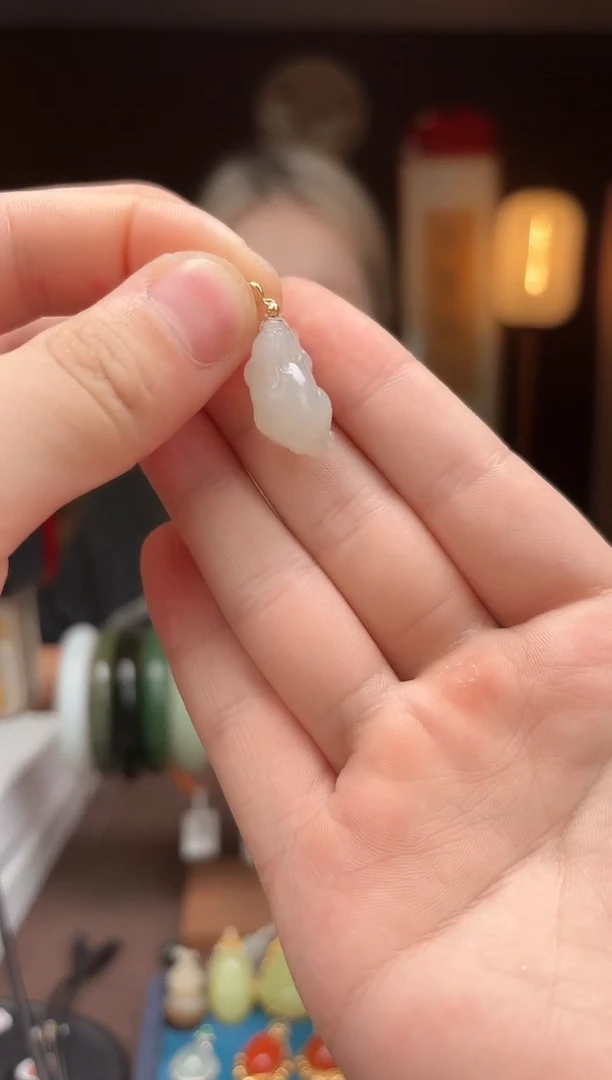 【闪购商品】和田玉AS47貔貅18K金镶嵌-