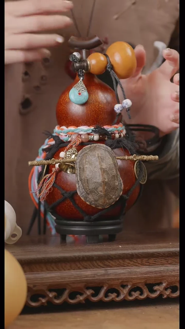 【闪购商品】299号精品天然大漆工艺防渗内胆酒葫芦~
