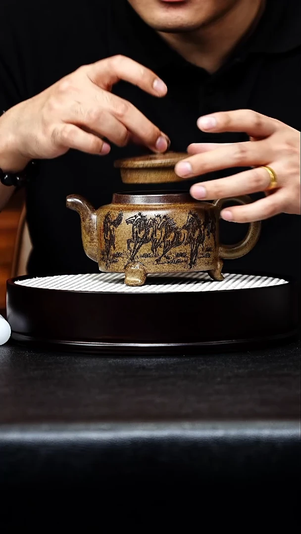 茶壶紫砂三足手工紫砂壶