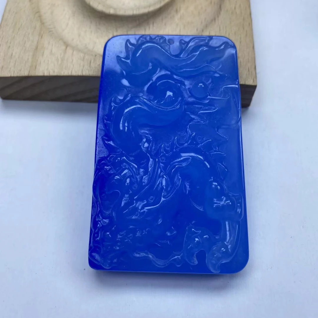 N128冰蓝龙牌吊坠经典精品时尚气质百搭情侣多样性发一