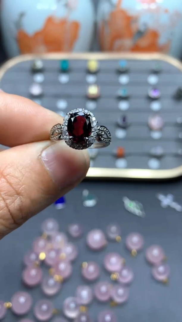 【闪购商品】石榴石戒指未镶嵌W85（随机性发货只发一单）