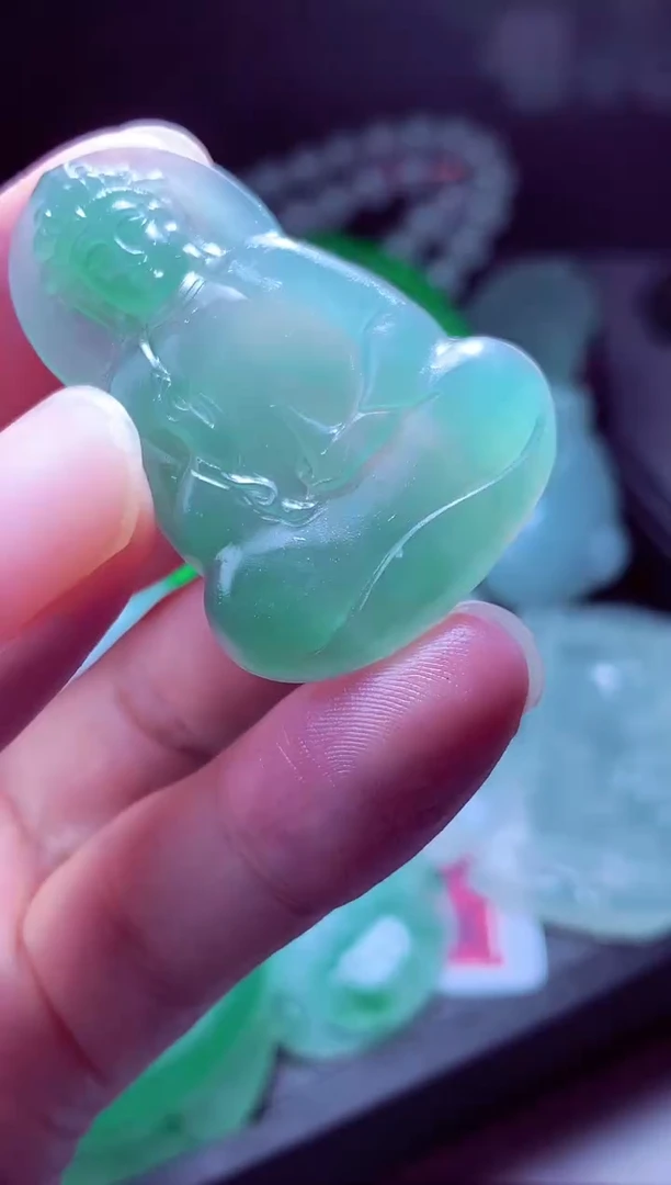 未镶嵌定制翡翠秀*# 翡翠毛货定制