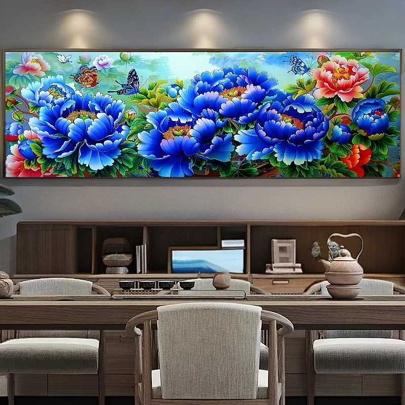 定制十字绣原创版权 大格醉花间180*65 没绣的 f1995 30个色块