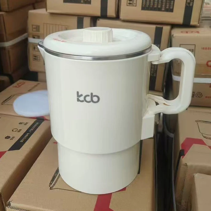 K家316不锈钢内胆分体式底座0.8L折叠便携烧水壶一壶多用