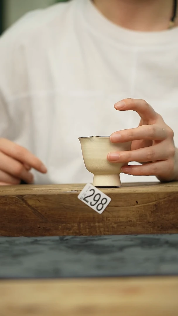 瓷片福利！夏文荣设计师/粉引 款