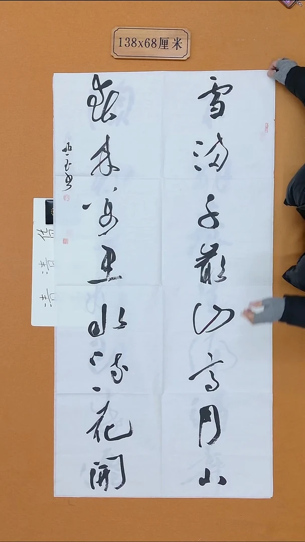 书法朗照玉 甘肃 理S 68*138 八平尺