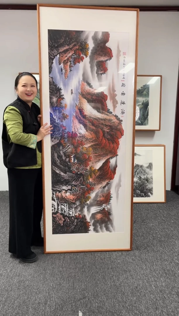 【闪购商品】国画鸿运当头210*80刘海斌绘画作品