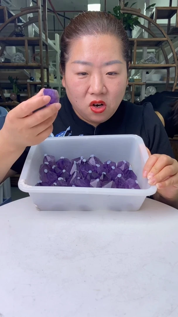 水晶珠宝半成品未镶嵌紫水晶柱子D263多样性发其一50-60