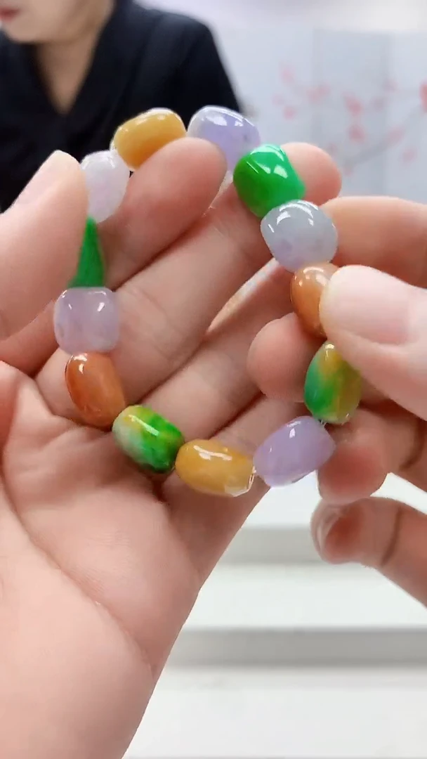 定制翡翠未镶嵌4902bb-毛货手串110