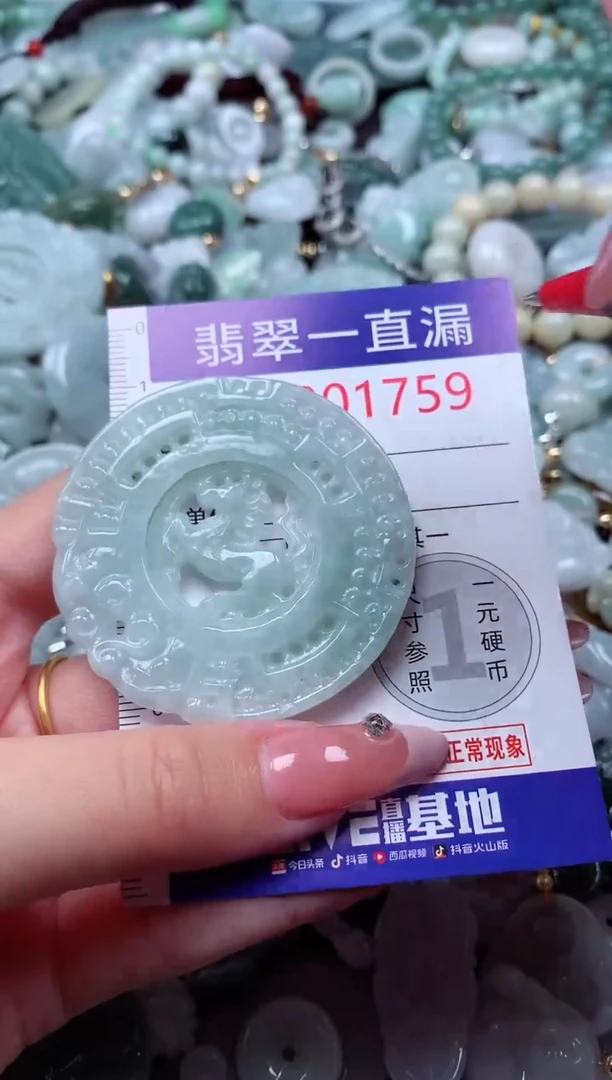 翡翠未镶嵌吊坠(不含链)1759