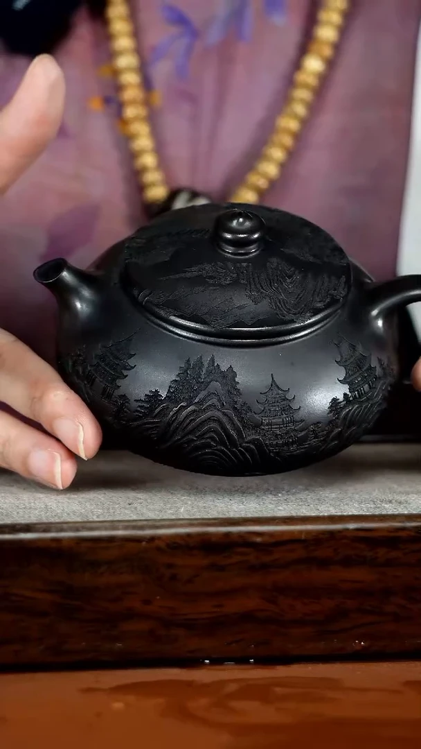 茶壶紫砂李传容S级石黄富春山居图寒江220CC