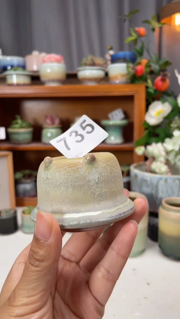 瓷片735知木小芳花盆