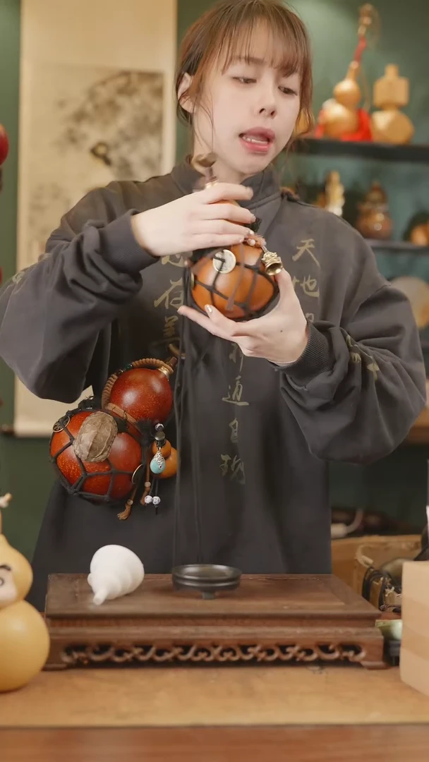 【闪购商品】314号精品天然大漆工艺防渗内胆酒葫芦~