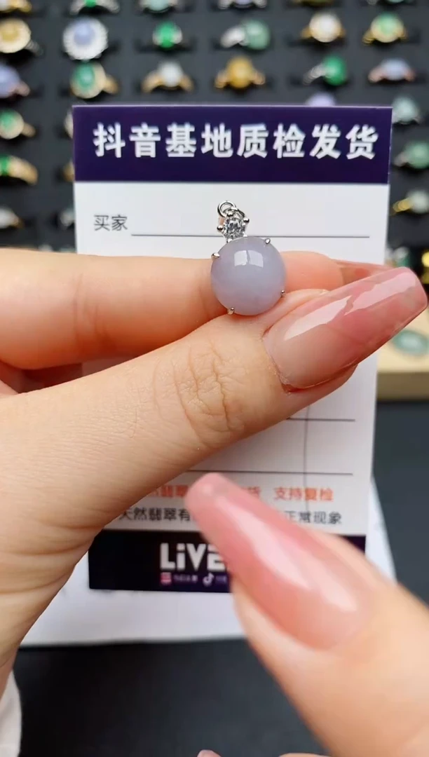 翡翠银S925镶嵌颈饰............