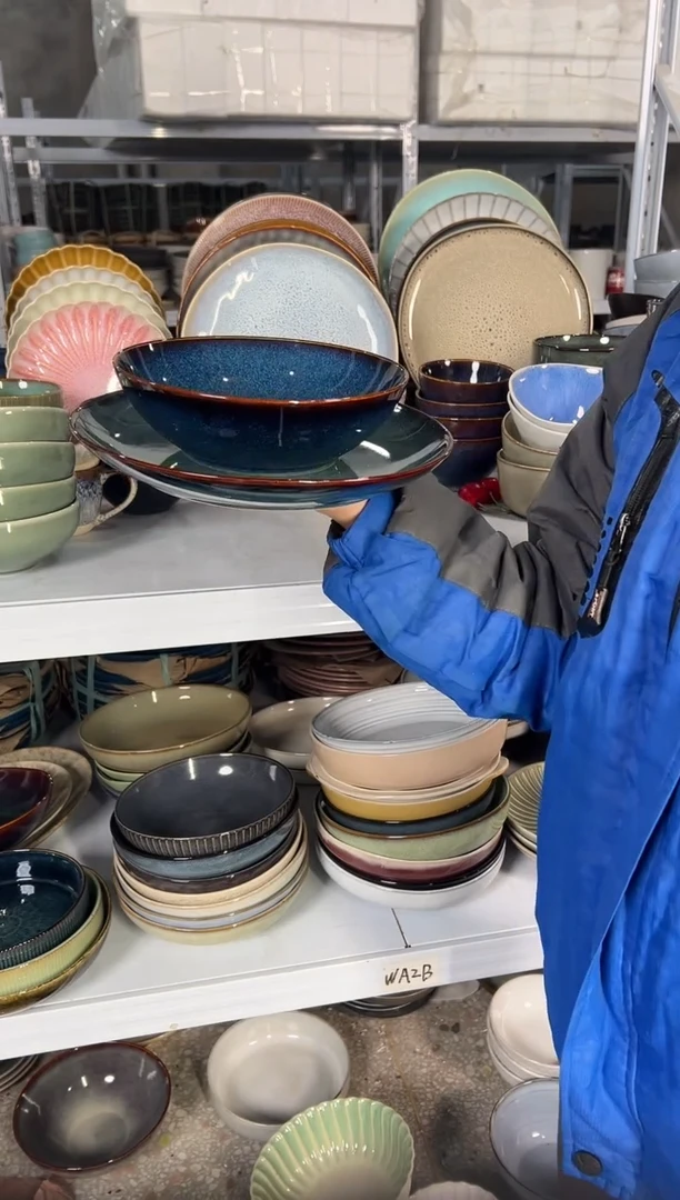 陶瓷外贸尾货瑕疵满20包邮X2 小盘+面碗