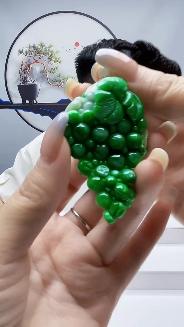 未镶嵌定制翡翠毛货挂件47