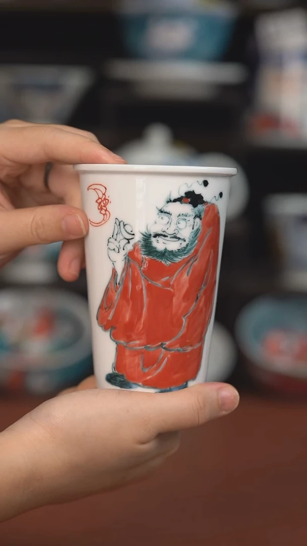 昨明手绘钟馗可乐杯 （宠粉福利 ）