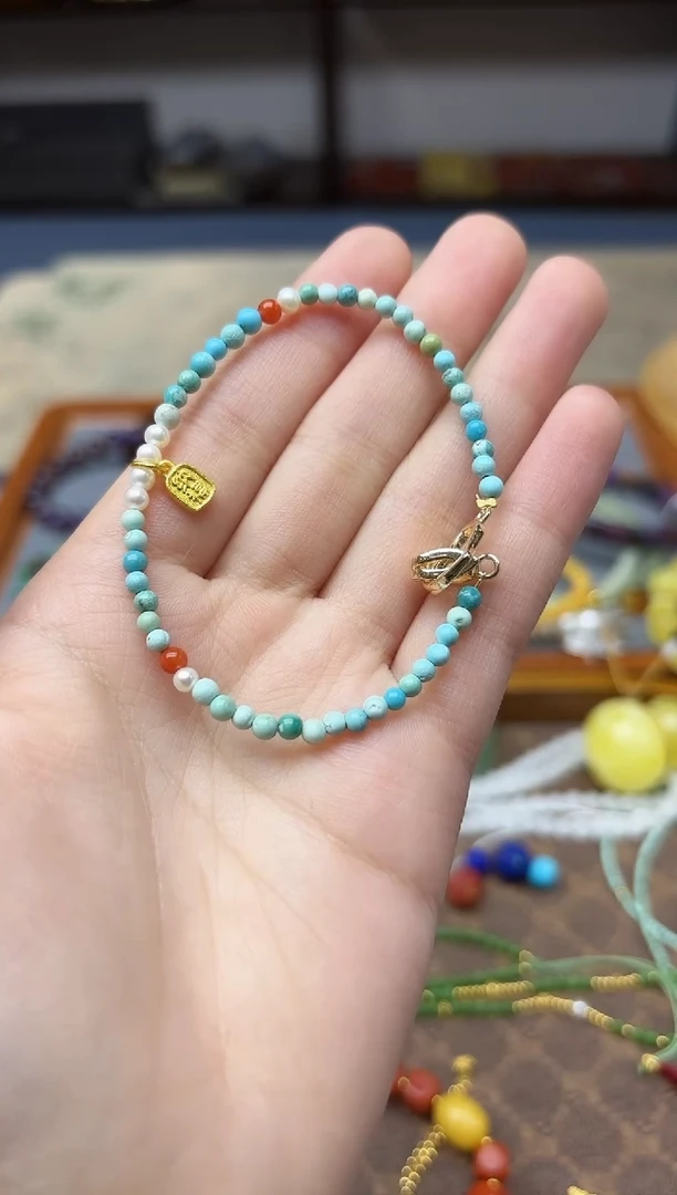 未镶嵌车挂玛瑙/玉髓玛瑙配饰手串ZD