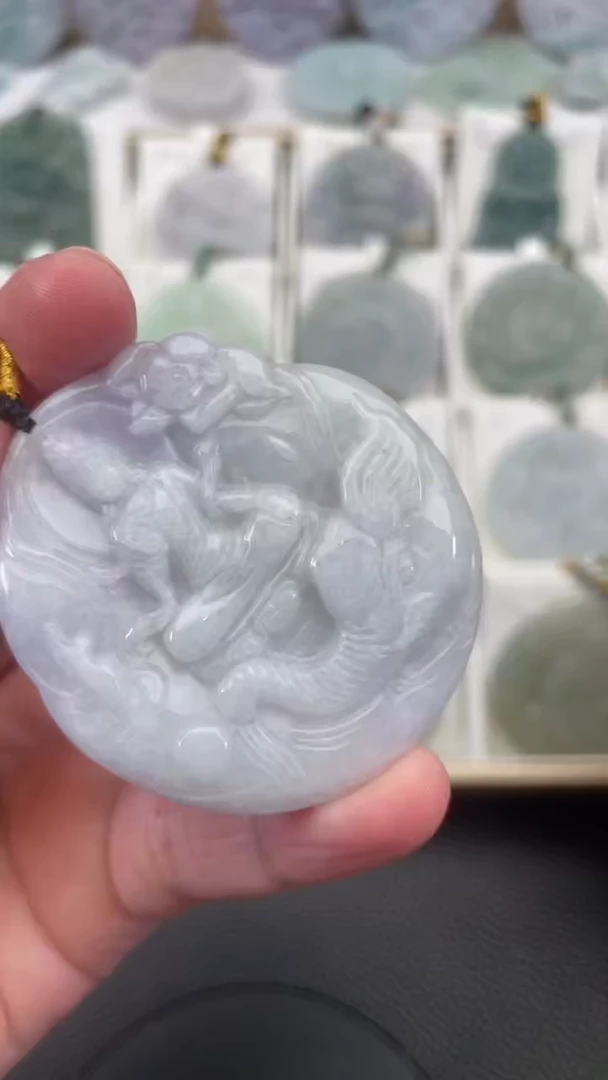 颈饰未镶嵌翡翠天然缅甸翡翠A货319