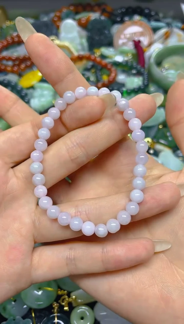 颈饰未镶嵌翡翠5MM/ K /翡翠A货，一件也是批发价