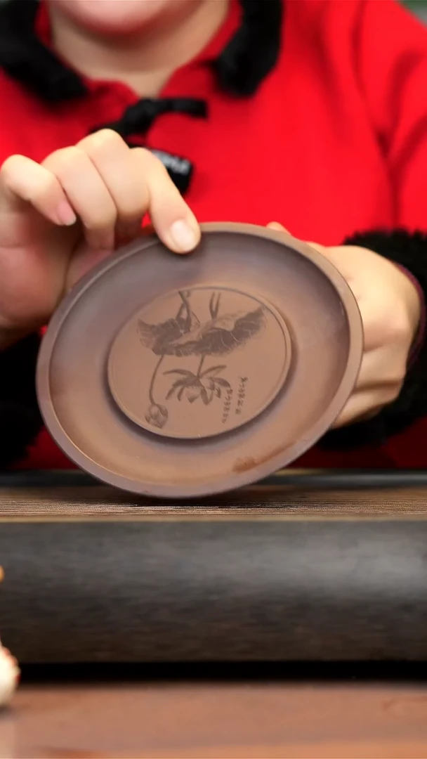 【闪购商品】紫砂茶壶紫泥荷花杯垫壶承