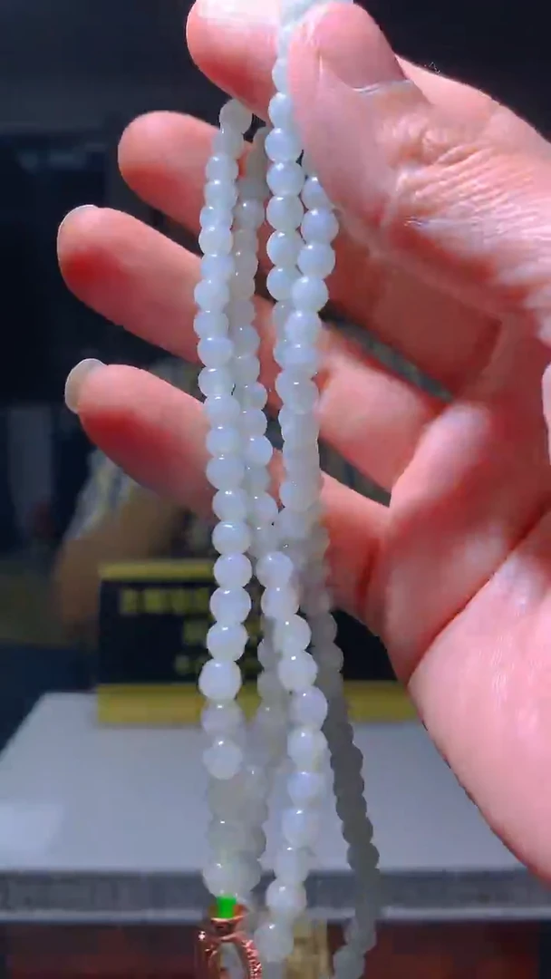 定制翡翠未镶嵌毛货闪购链接XDS023带珠链