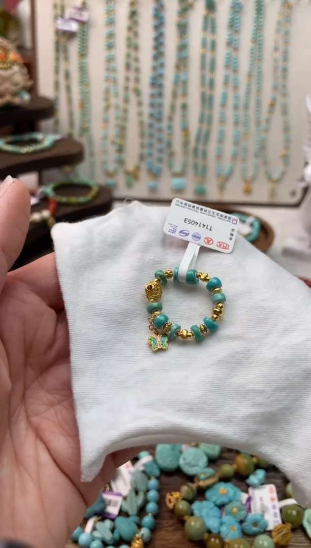 【闪购商品】绿松石戒指银S925镶嵌26