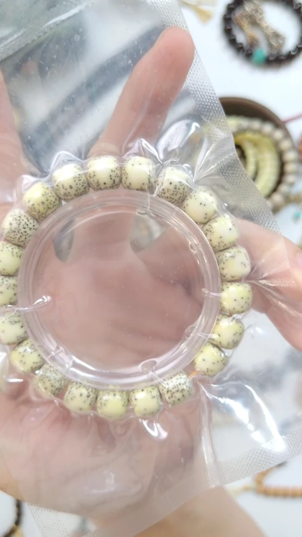 手串星月菩提骨瓷白1.1*1.0货头