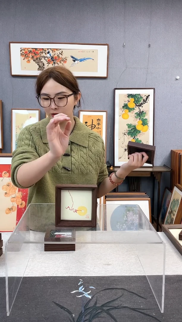 【闪购商品】国画5寸-小摆台作品-铜钱