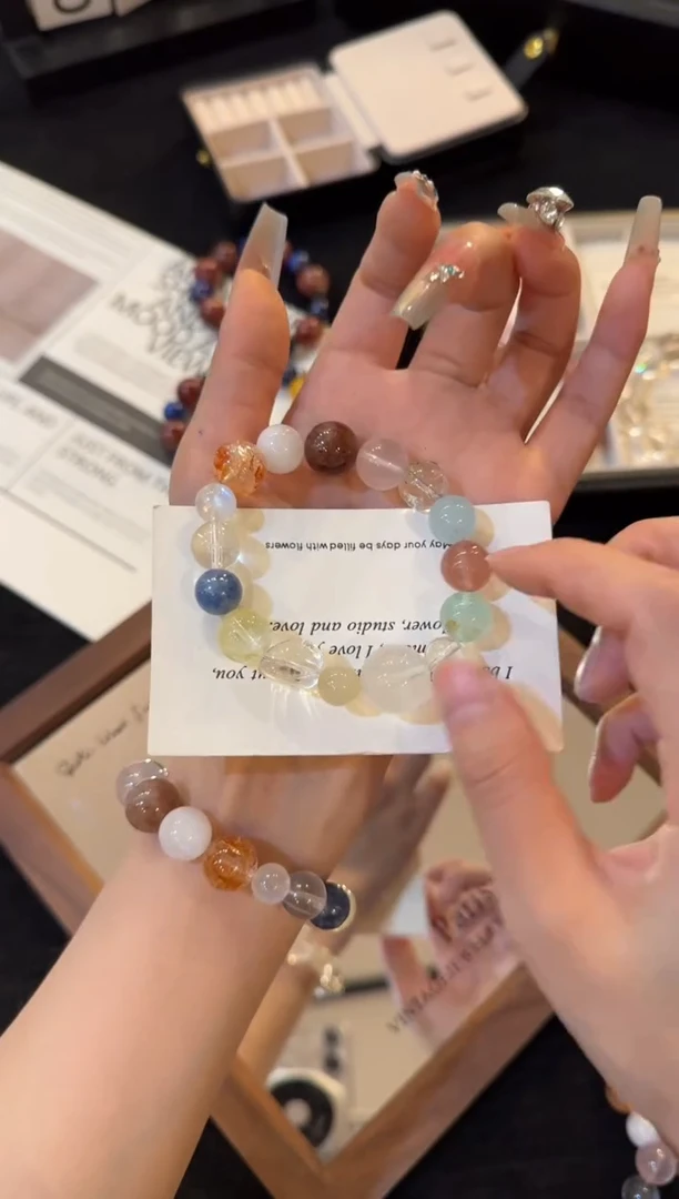 合金手链水晶多宝x2778