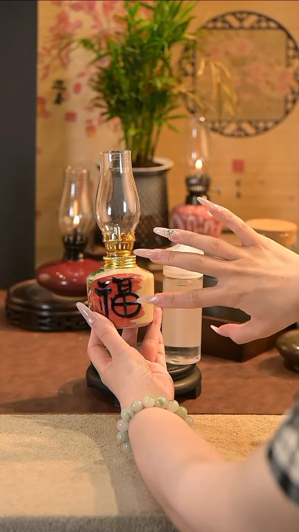 景德镇陶瓷油灯摆件