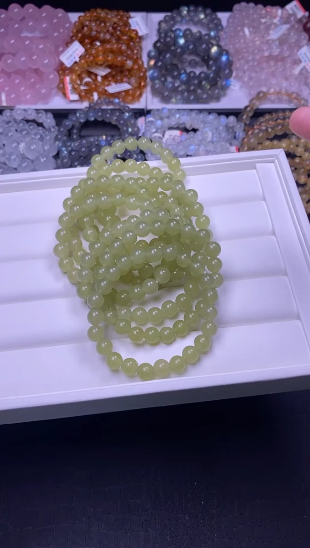 手链未镶嵌和田玉8mm晴水料和田玉（多样性发货，发其一）