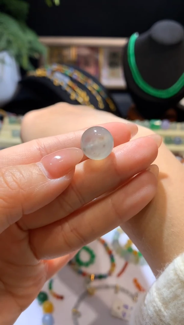 【闪购商品】定制翡翠未镶嵌13*特色粉咖珠子