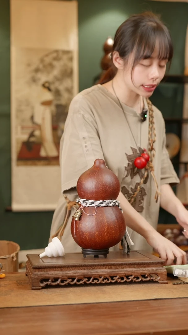 223号精品天然大漆酒葫芦一物一拍~