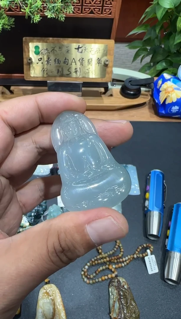 未镶嵌挂件翡翠安*A货翡翠多样性孤品