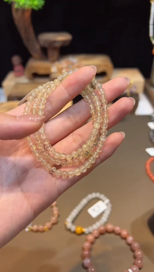 水晶手链未镶嵌手饰@@E6858