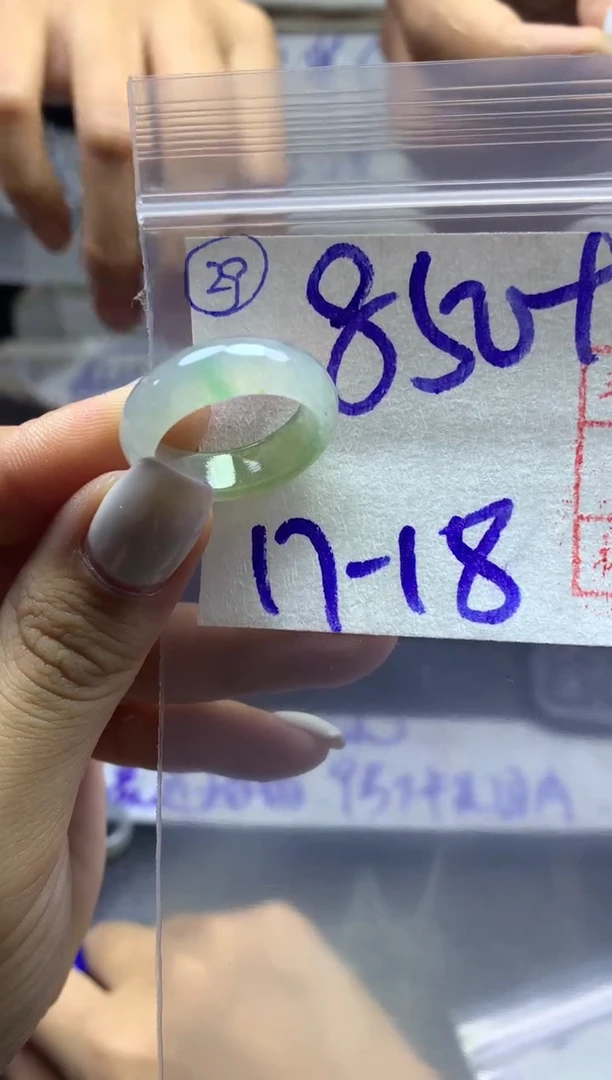 【闪购商品】定制翡翠未镶嵌戒圈1718*860元毛货需精抛光发