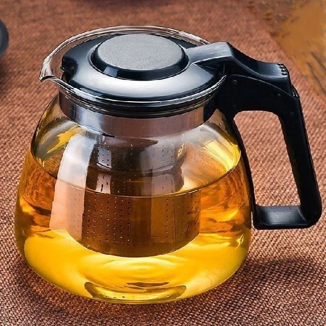 茶壶专用耐高温加厚玻璃不锈钢过滤网泡茶壶大容量水壶品茗