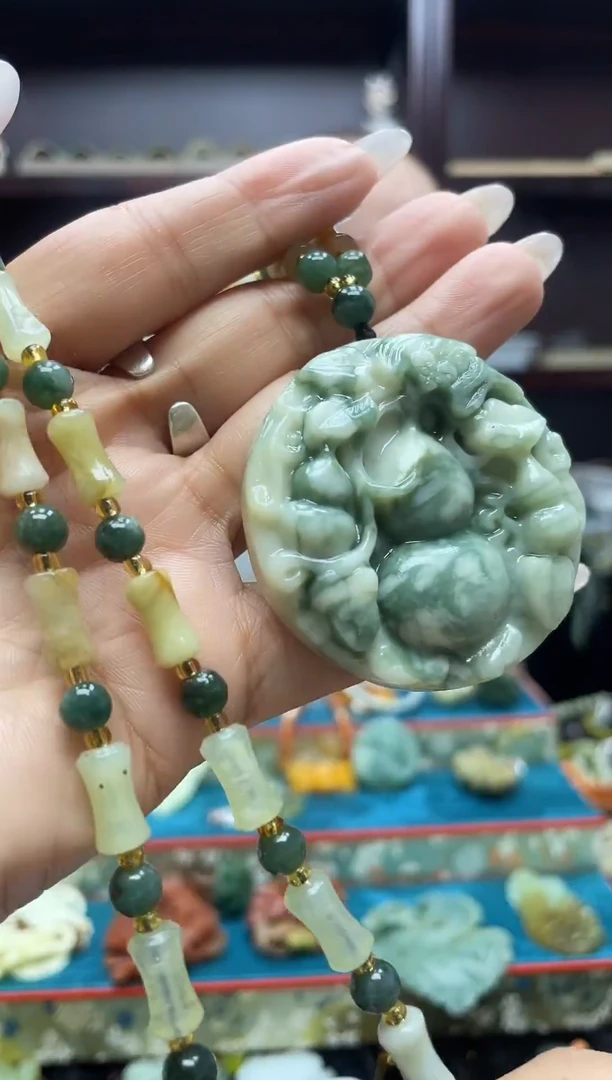 未镶嵌岫玉吊坠多样性发*货拍一发一