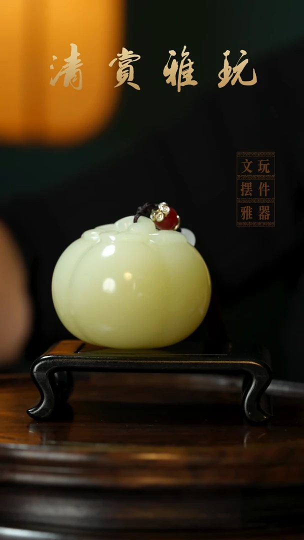 玉《事事如意》手把件摆件