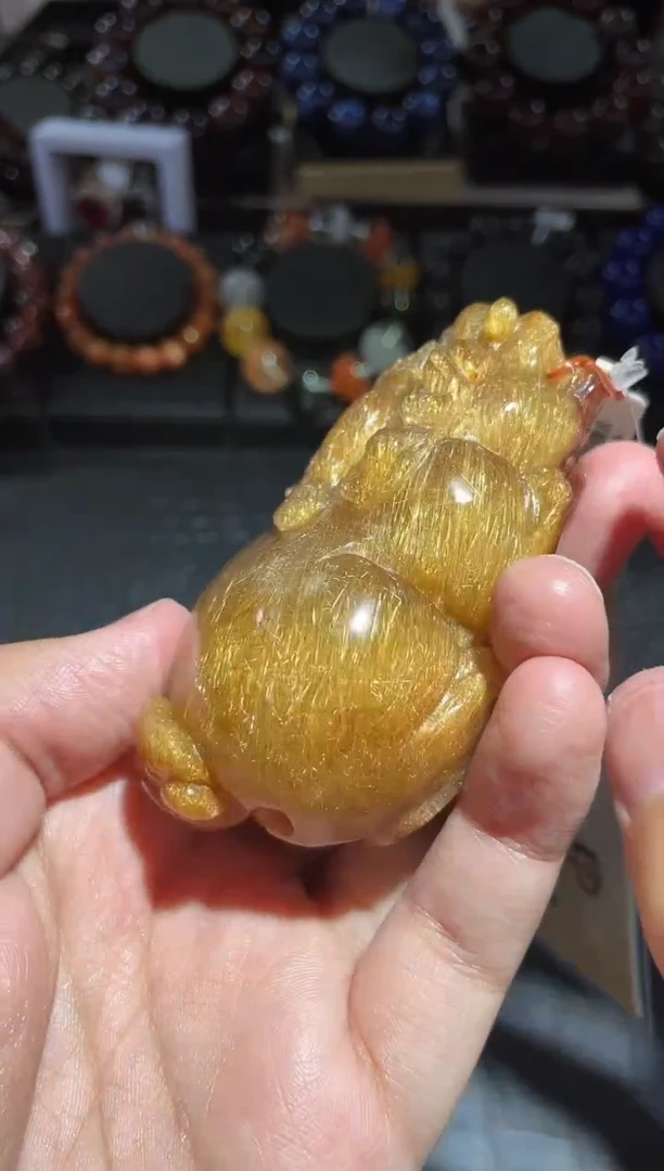 【闪购商品】水晶摆件未镶嵌发晶摆件（多样性发其一）