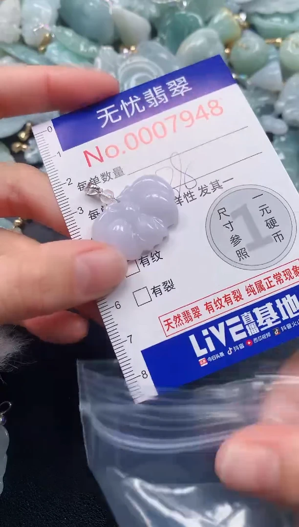 吊坠(不含链)未镶嵌翡翠7948