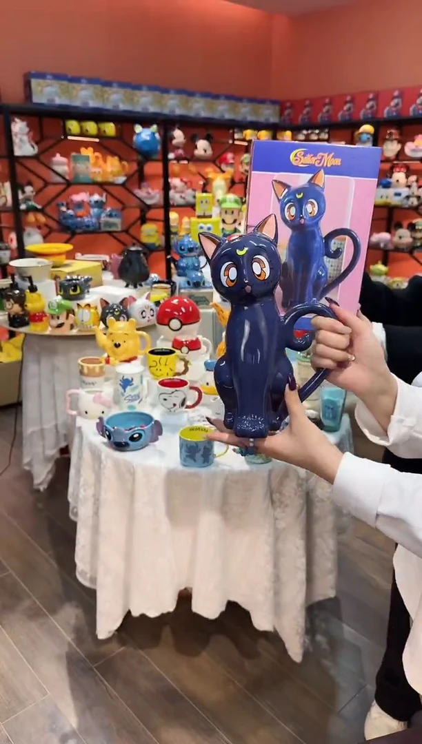 瓷片@@露娜猫陶瓷水壶（礼盒）