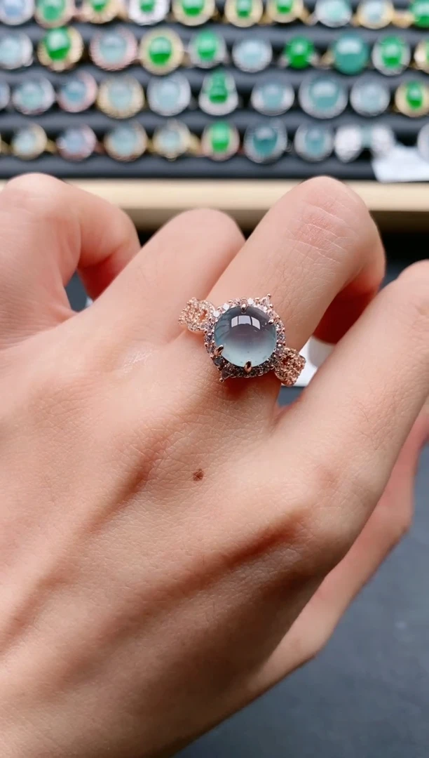 【闪购商品】翡翠戒指银S925镶嵌11111111