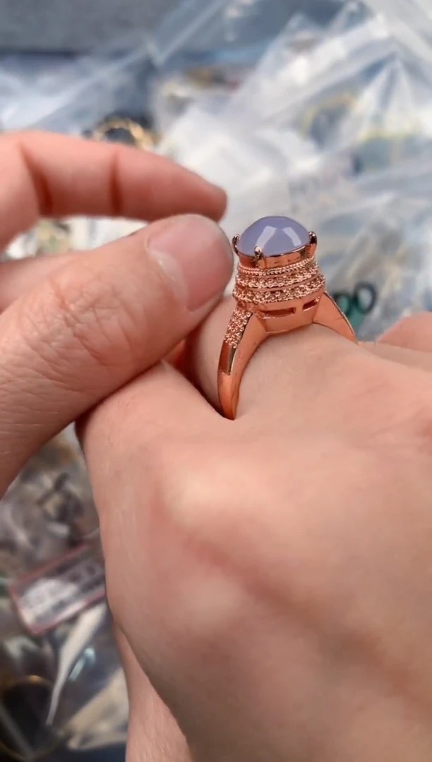 未镶嵌戒指翡翠555   5