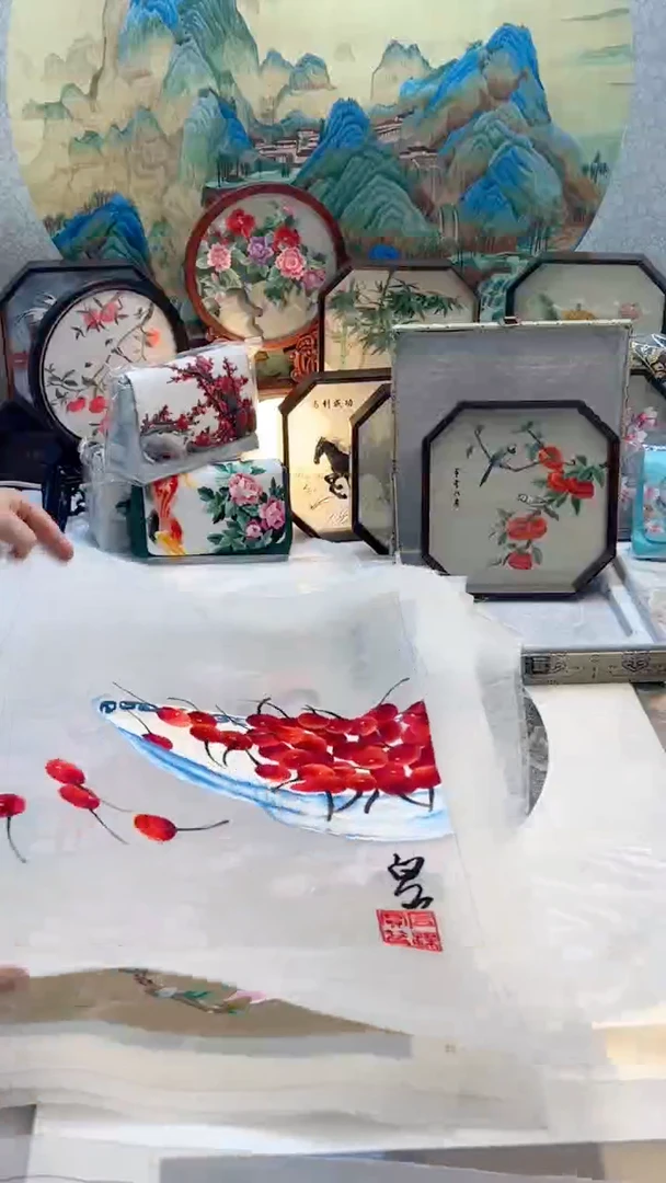 织绣纯手工刺绣高货